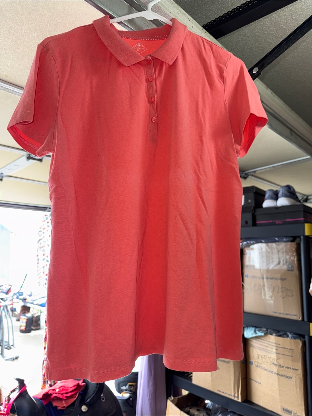 EUC ST. JOHNS BAY WOMENS LARGE & XL BUNDLE OF 8 SHORT SLEEVE POLO’S - Picture 4 of 9